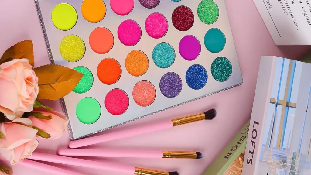 Paleta sombra colores variados